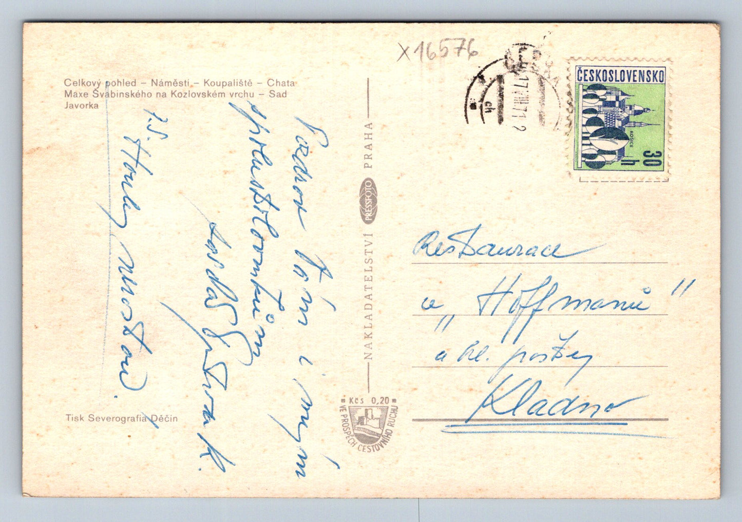 Pohlednice ČESKÁ TŘEBOVÁ (x16576)