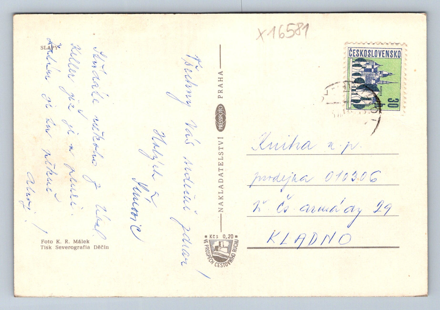Pohlednice ČESKÁ KRAJINA (x16581)