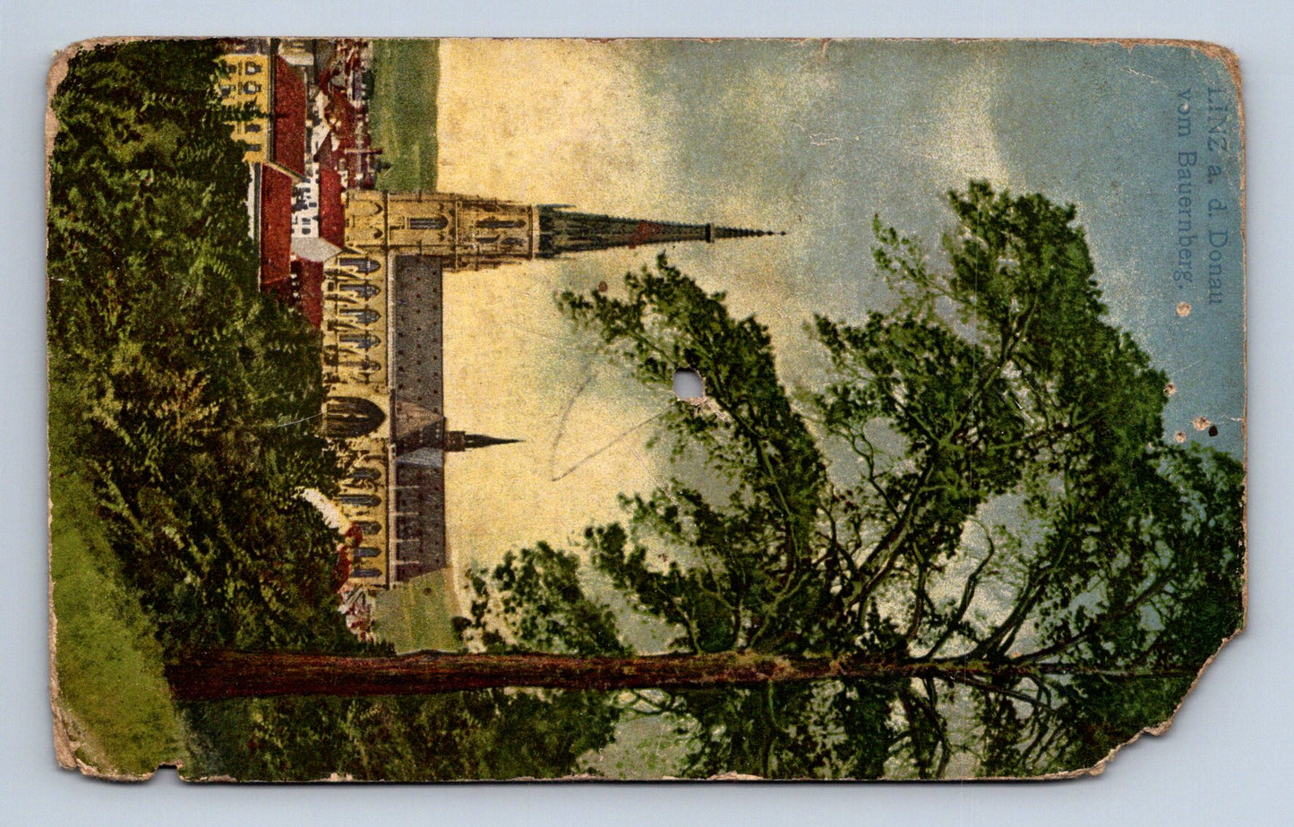 Pohlednice LINZ A. D. DONAU VOM BAUERNBERG (x16695)