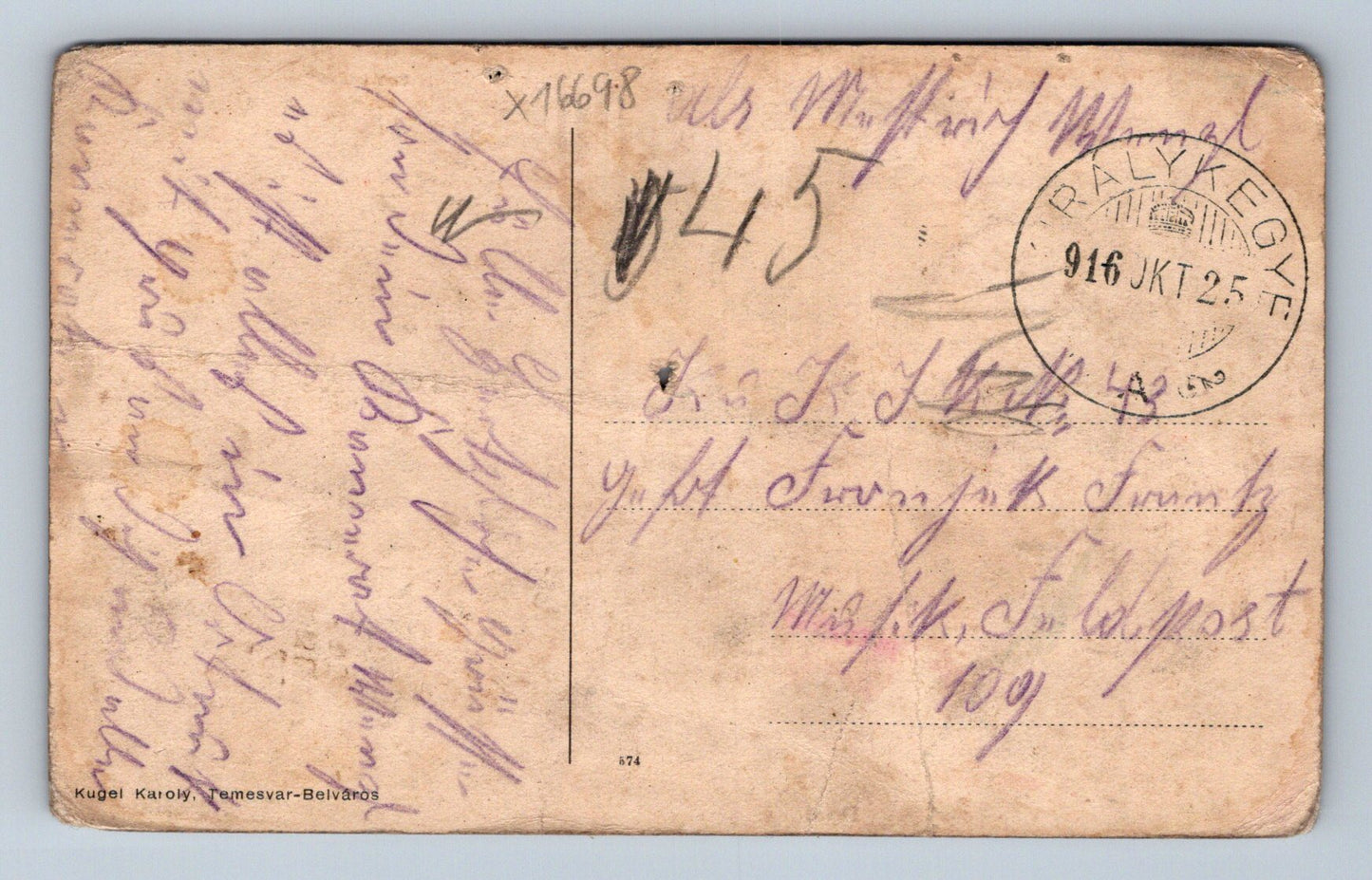 Pohlednice GRUẞ AUS KIRÁLYKEGYE, GRUẞ AUS KÖNIGSGNAD (x16698)