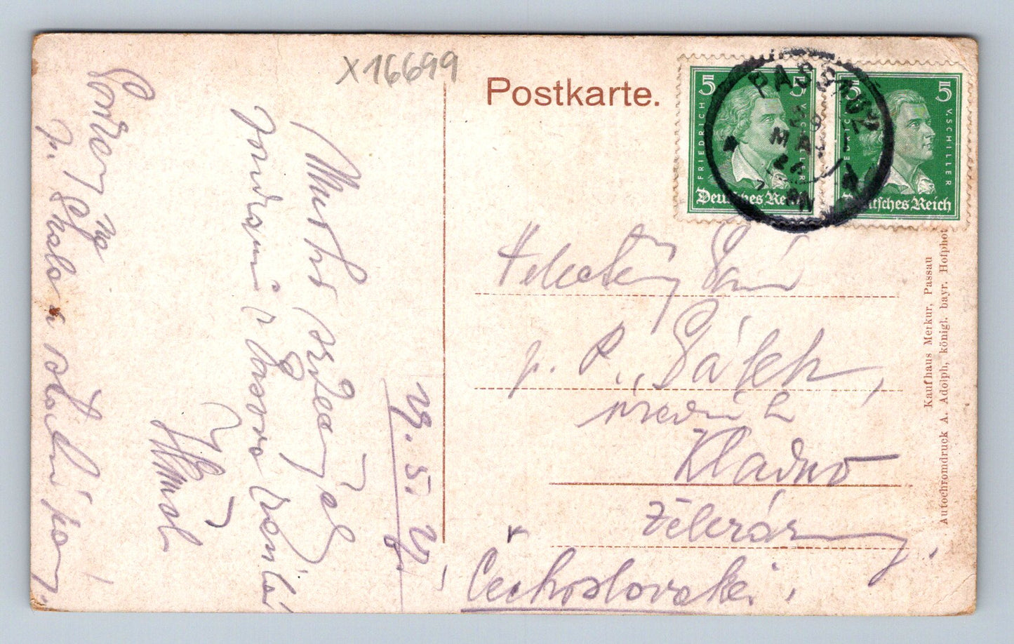Pohlednice PASSAU AM RESIDENZPLATZ (x16699)