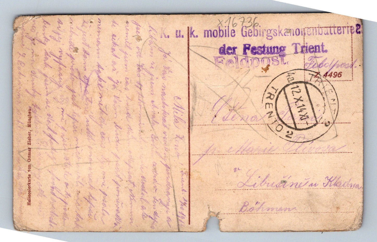 Pohlednice TRENTO (x16736)