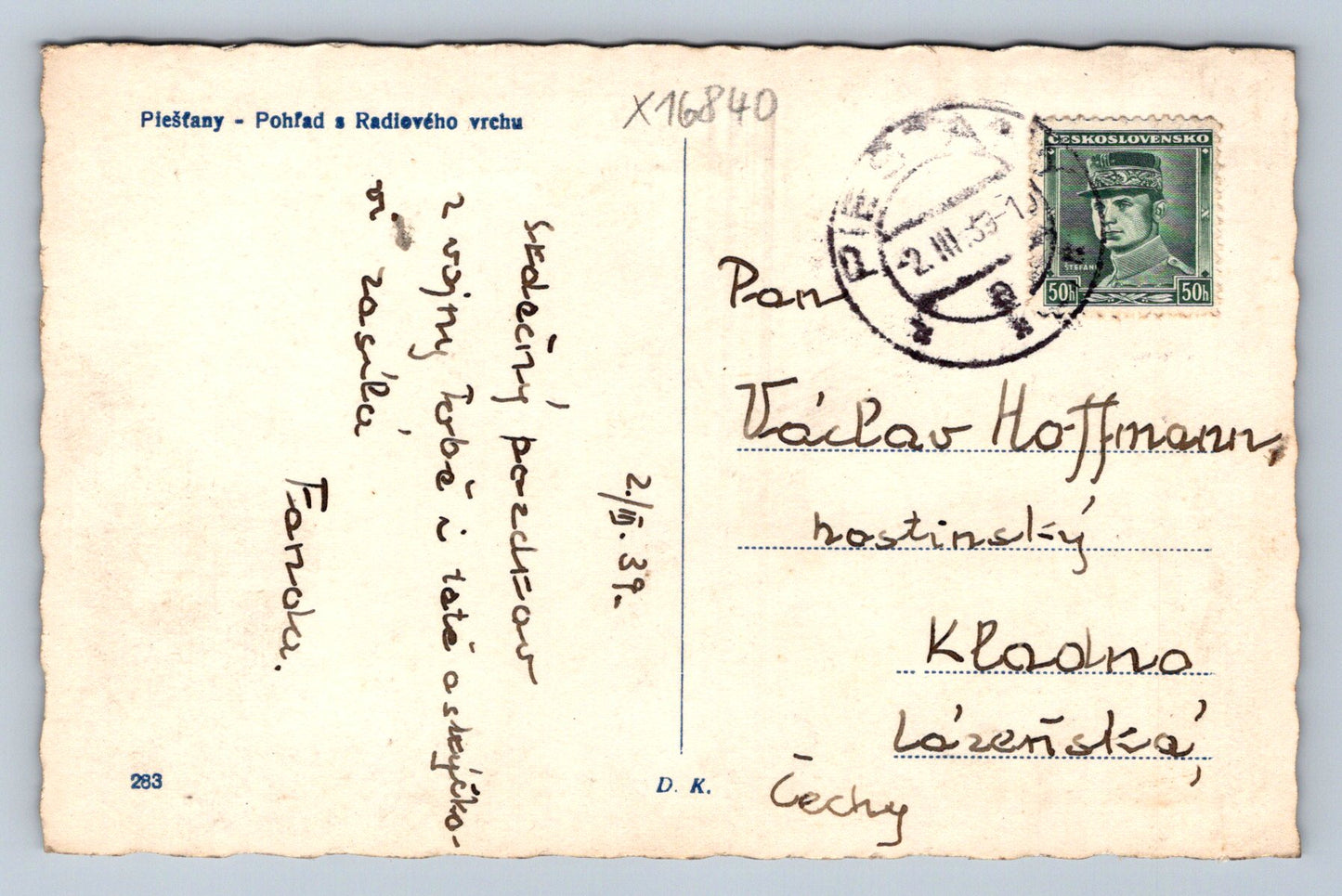 Pohlednice PIEŠŤANY - POHĽAD S RADIOVÉHO VRCHU (x16840)