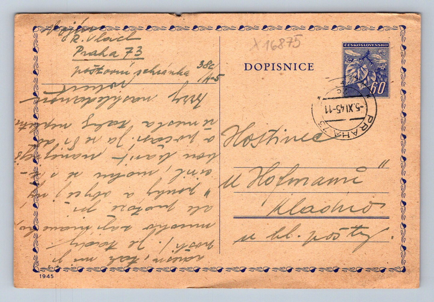 Pohlednice DOPISNICE (x16875)