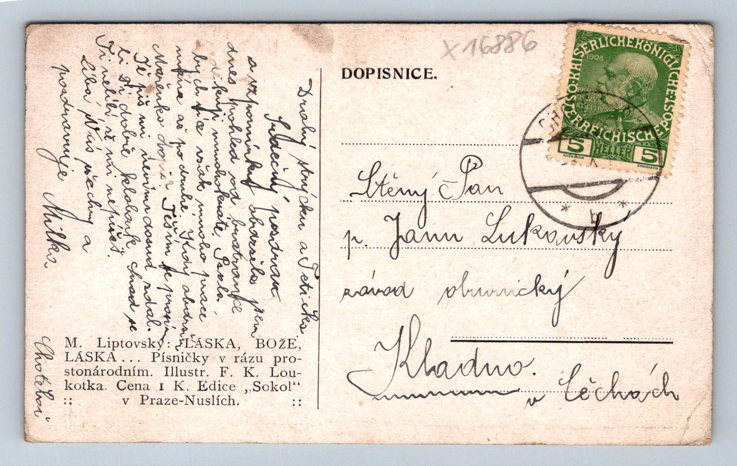 Pohlednice DOPISNICE S BÁSNÍ (x16886)