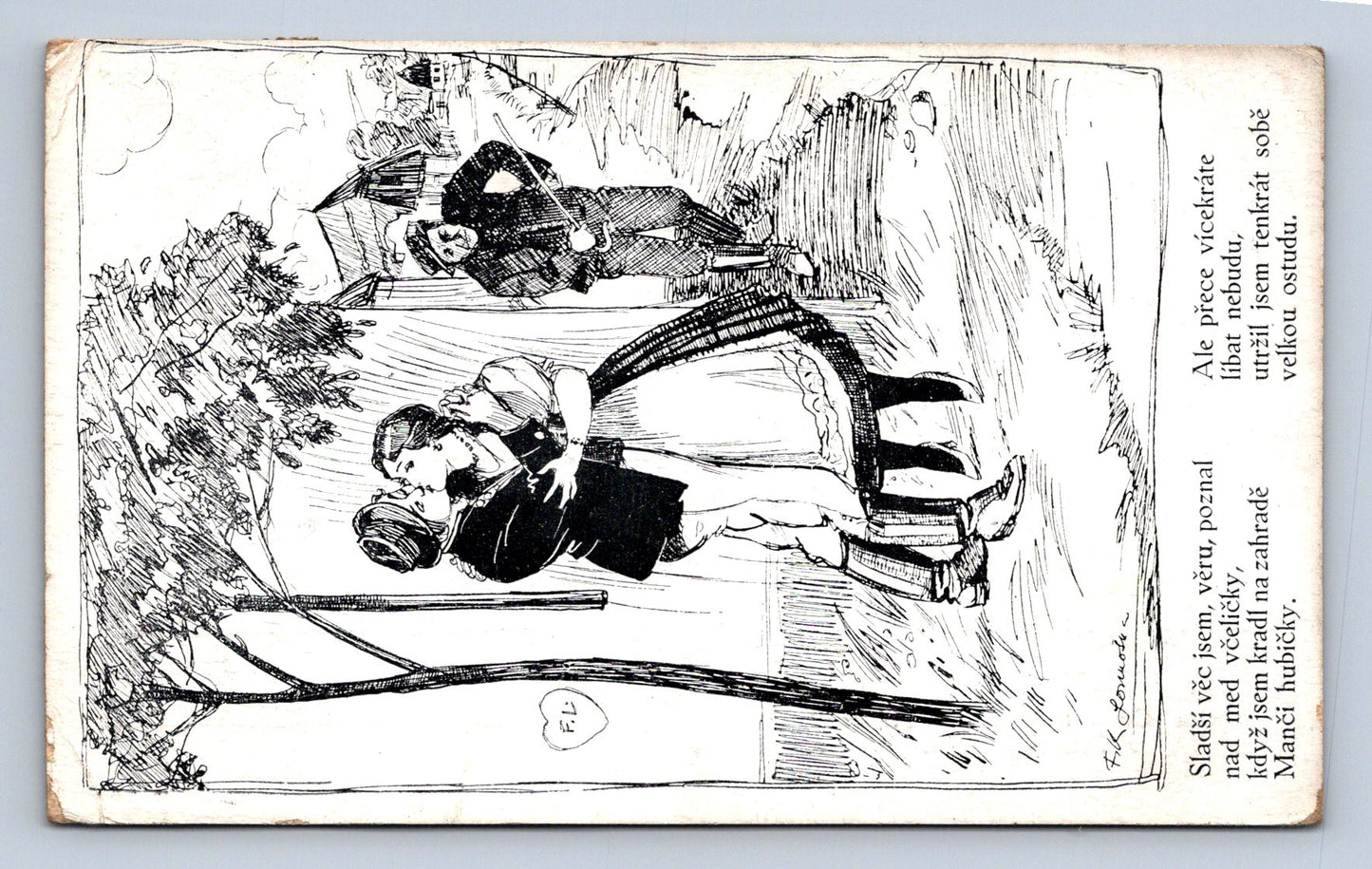 Pohlednice DOPISNICE S BÁSNÍ (x16886)