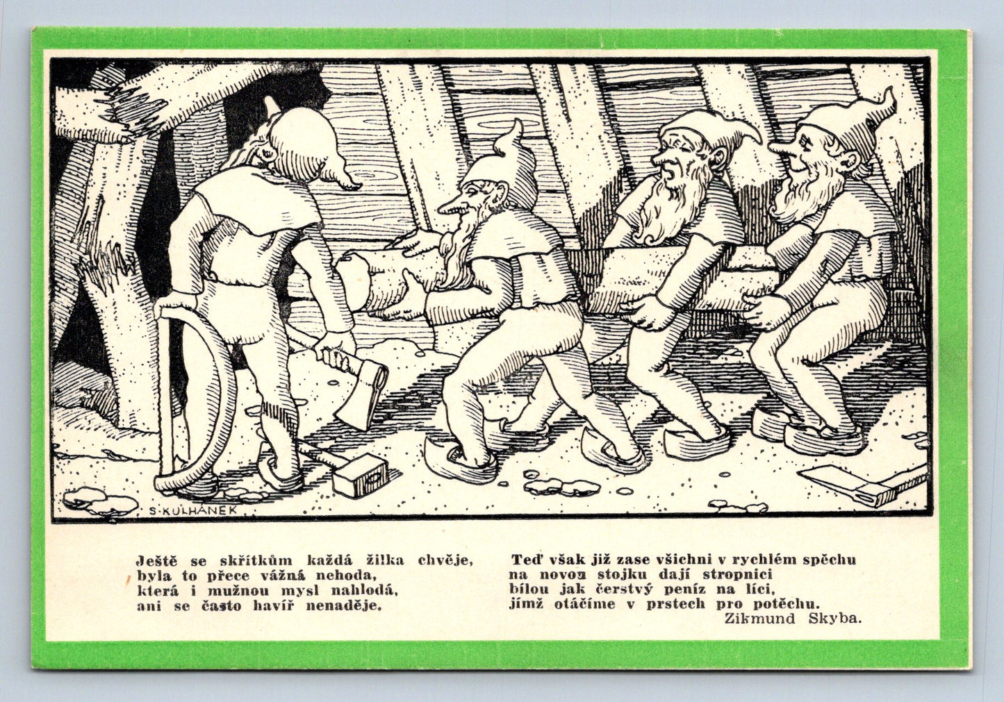 Pohlednice ZIKMUND SKYBA: POHLED S BÁSNÍ TRPASLICI (x16893)