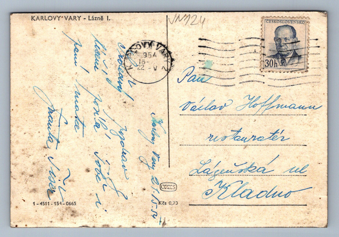 Postcard Karlovy Vary - Spa I. (JN124)