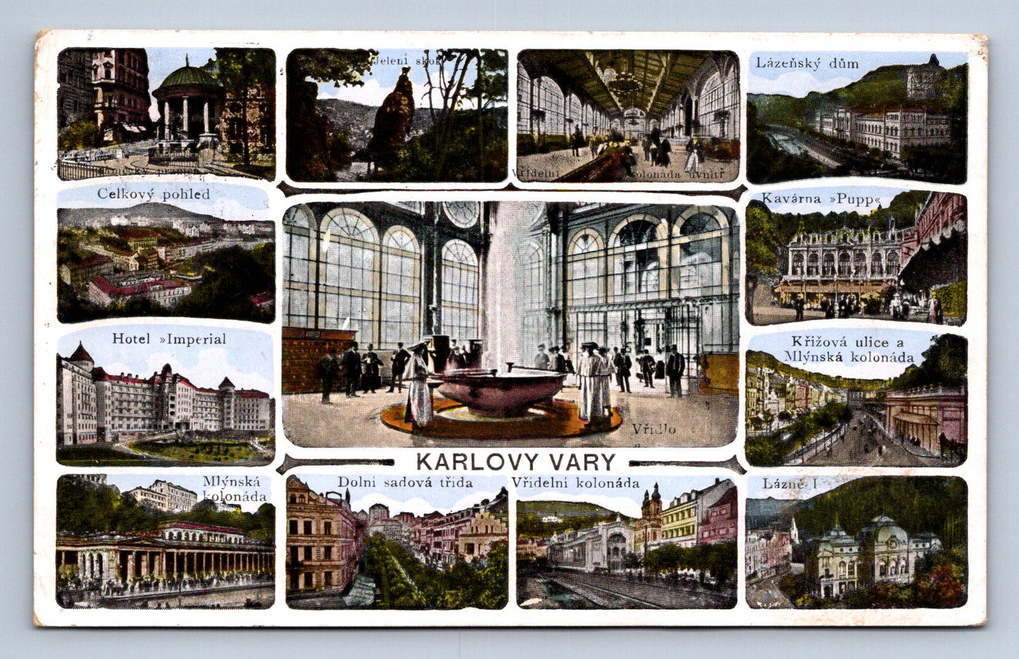 Pohlednice Karlovy Vary - slečna Boženka (JN214)
