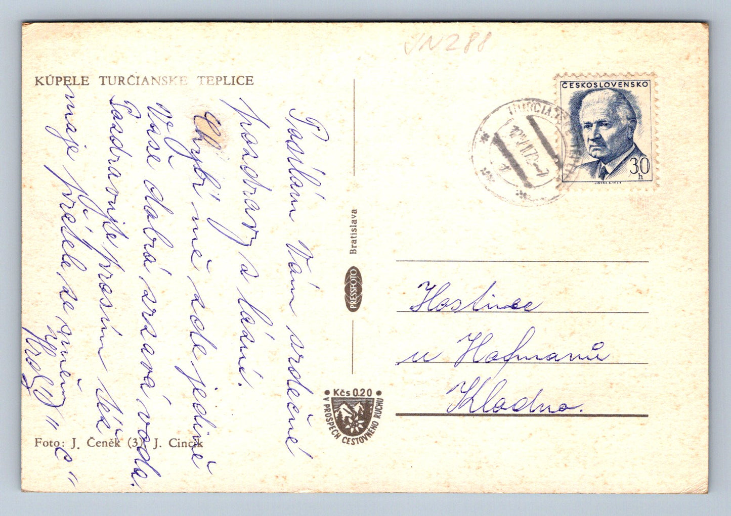 Postcard Spa Trencianské Teplice (JN288)