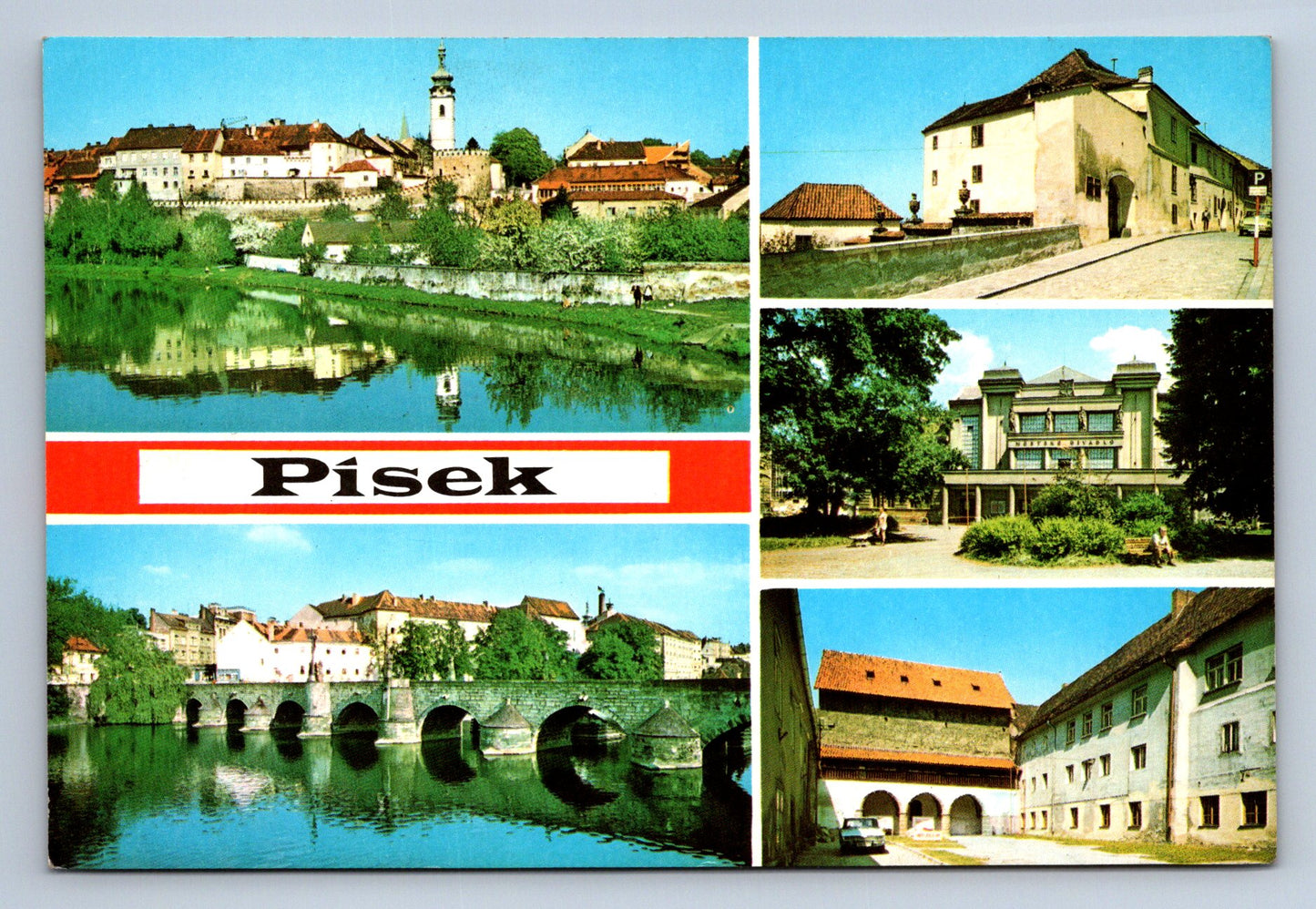 Pohlednice Písek - střed města (JN347)