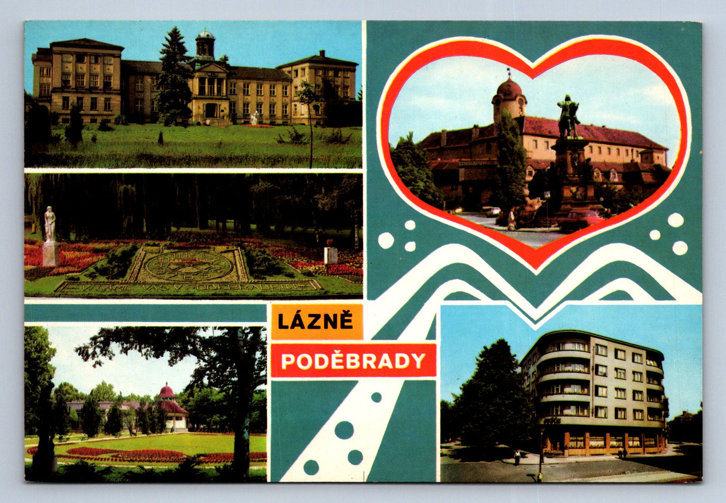 Pohlednice Poděbrady - Jiřího náměstí (JN373)