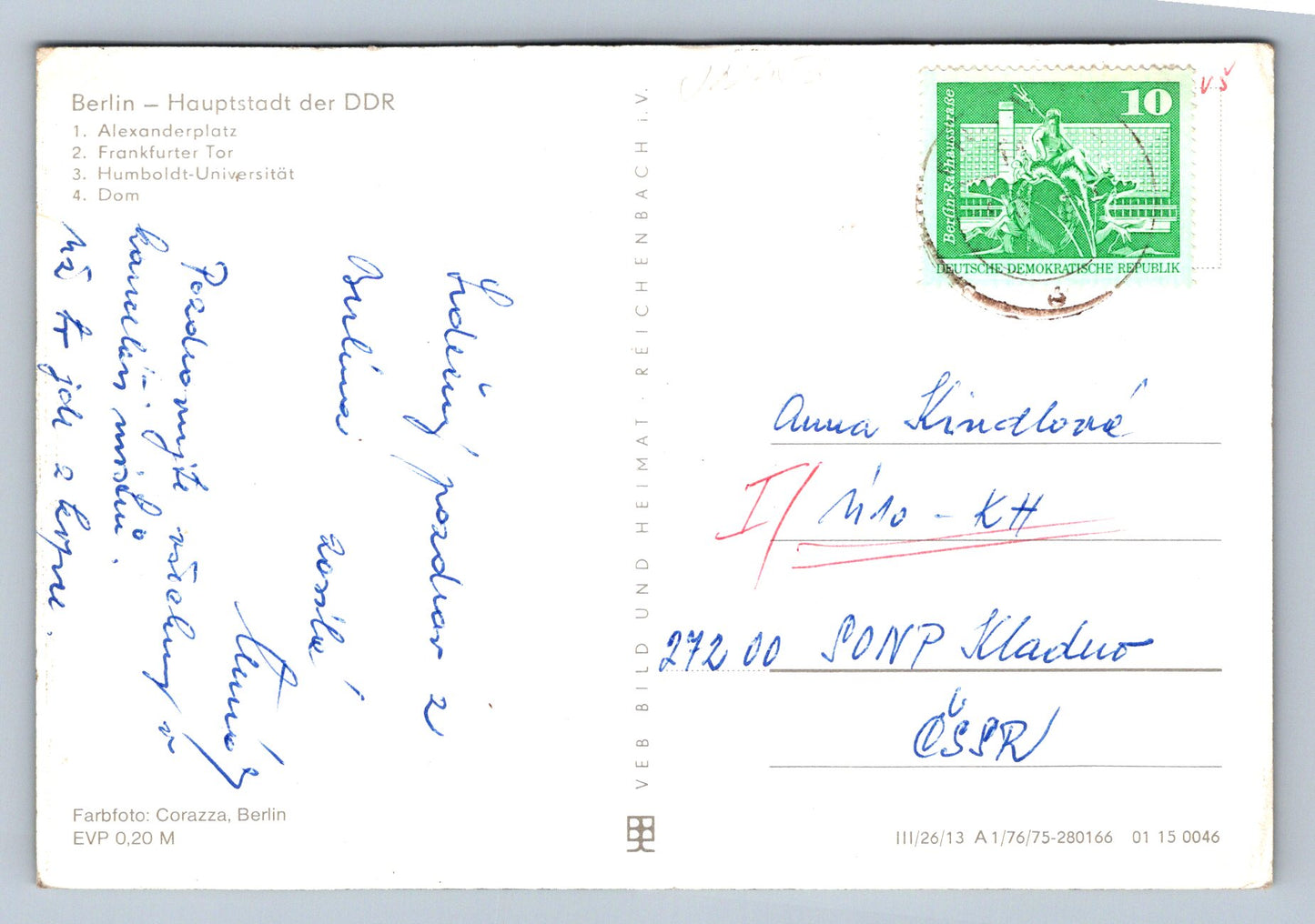 Postcard Berlin - general view (JN456)