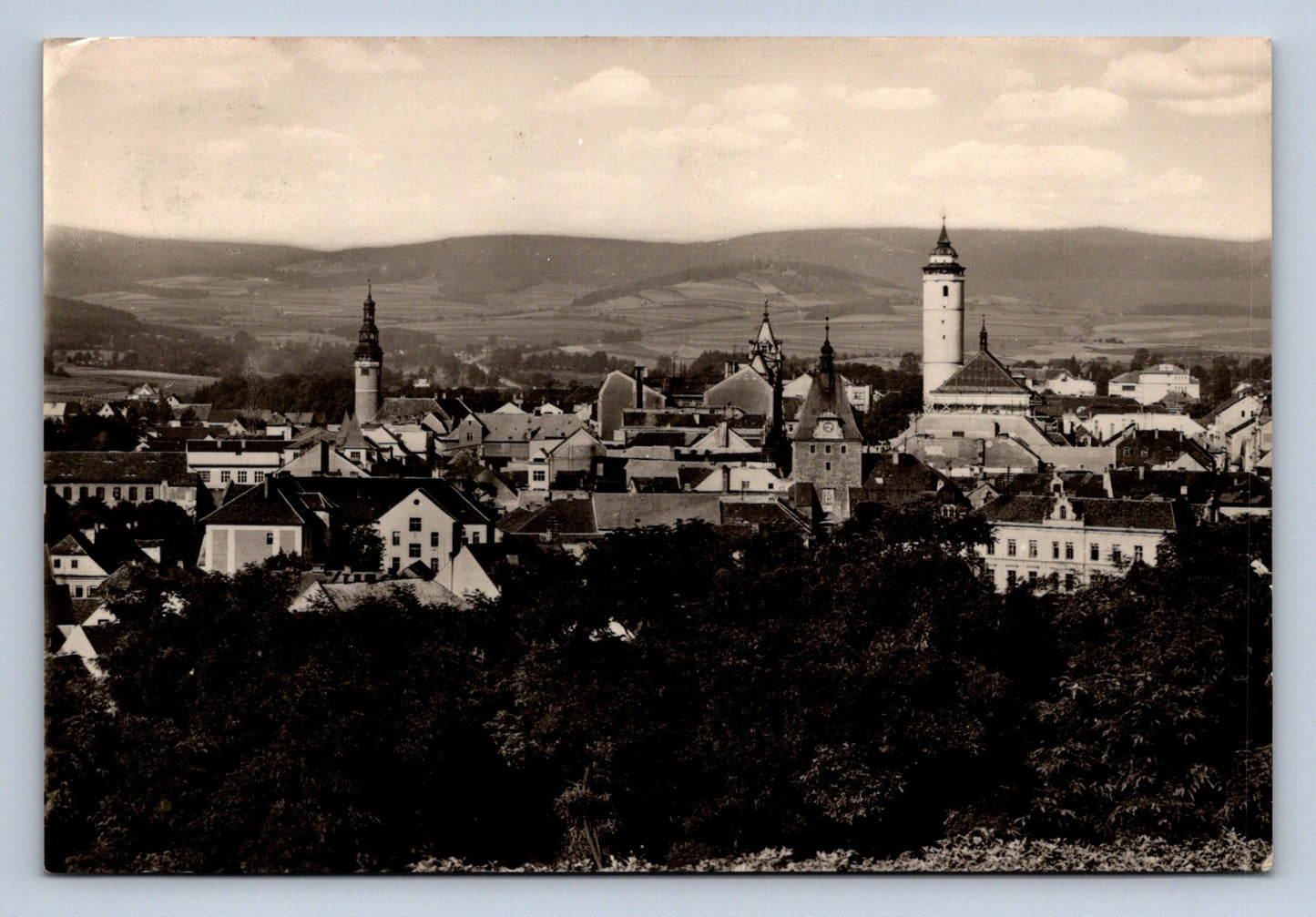 Pohlednice Domažlice - celkový pohled (JN466)
