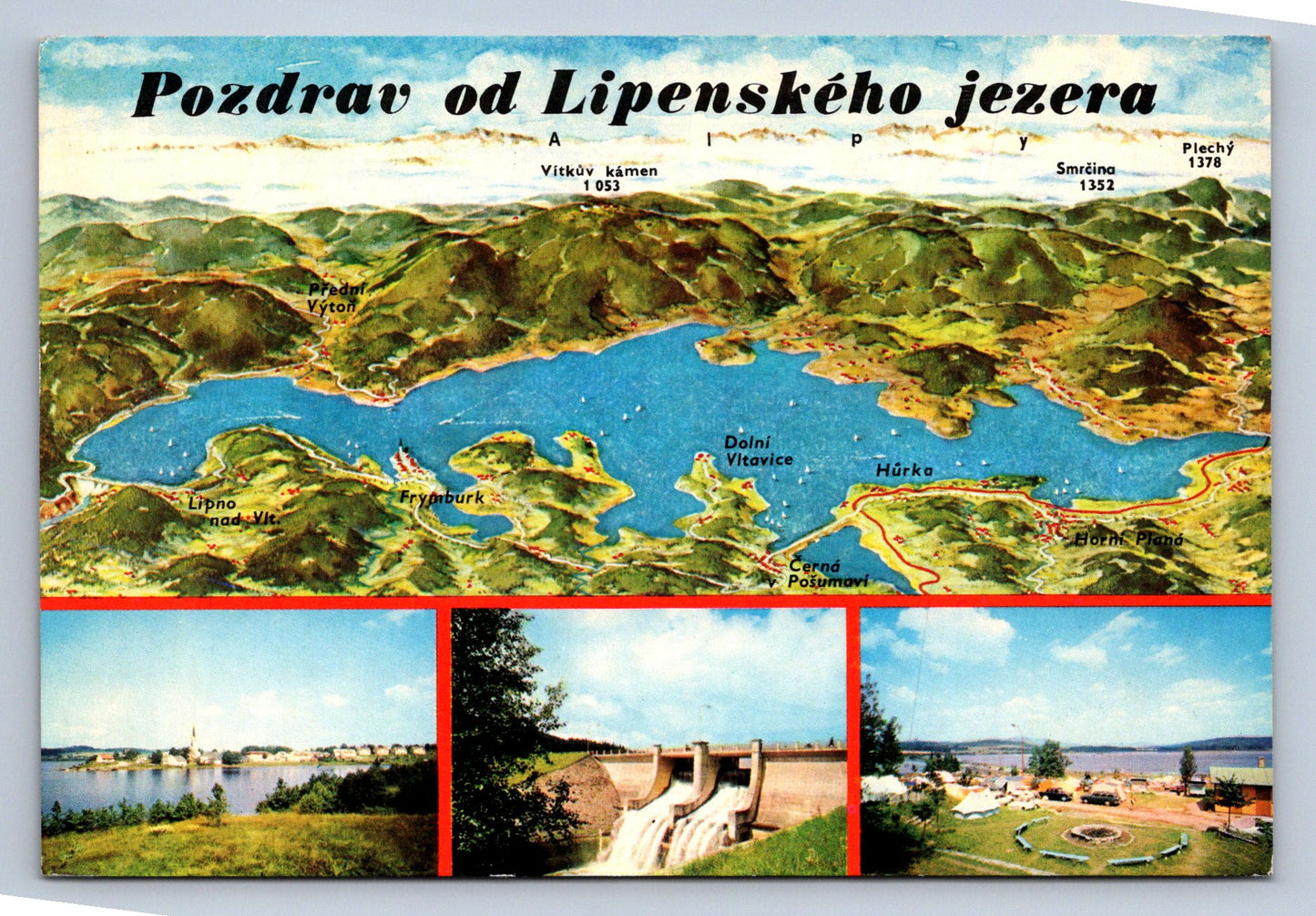 Pohlednice Lipno - Pozdrav od Lipenského jezera (JN502)