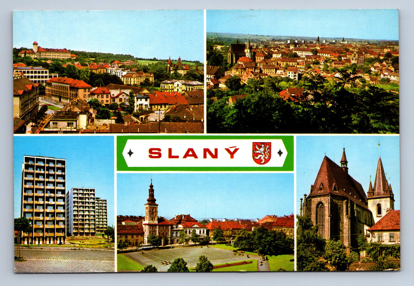 Pohlednice Slaný- střed města (JN518)