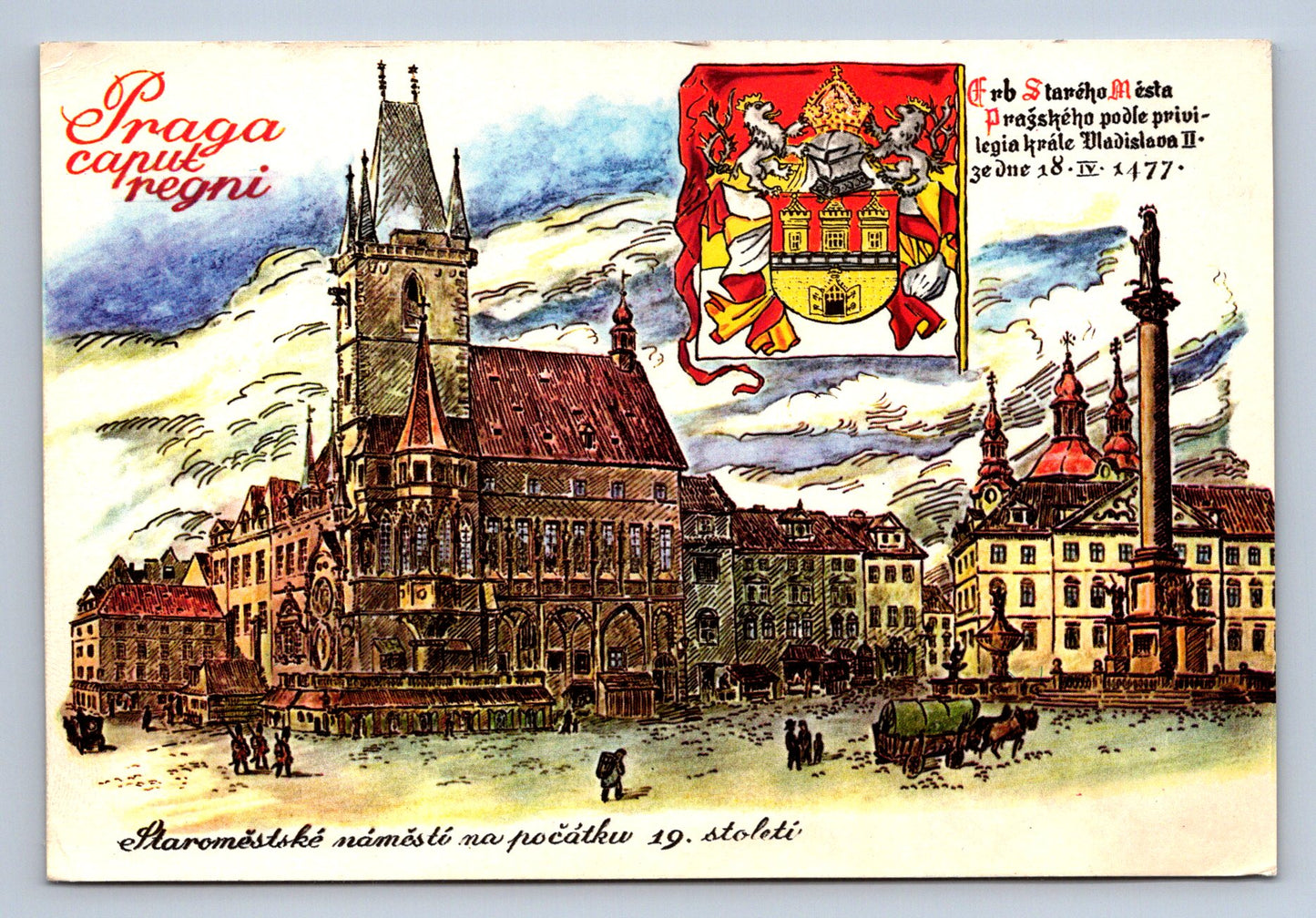 Pohlednice Praha - Staroměstké náměstí 19 st. (JN557)