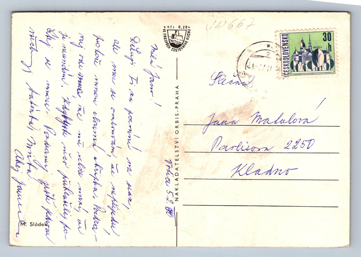 Pohlednice Votice-celkový pohled (JN667)