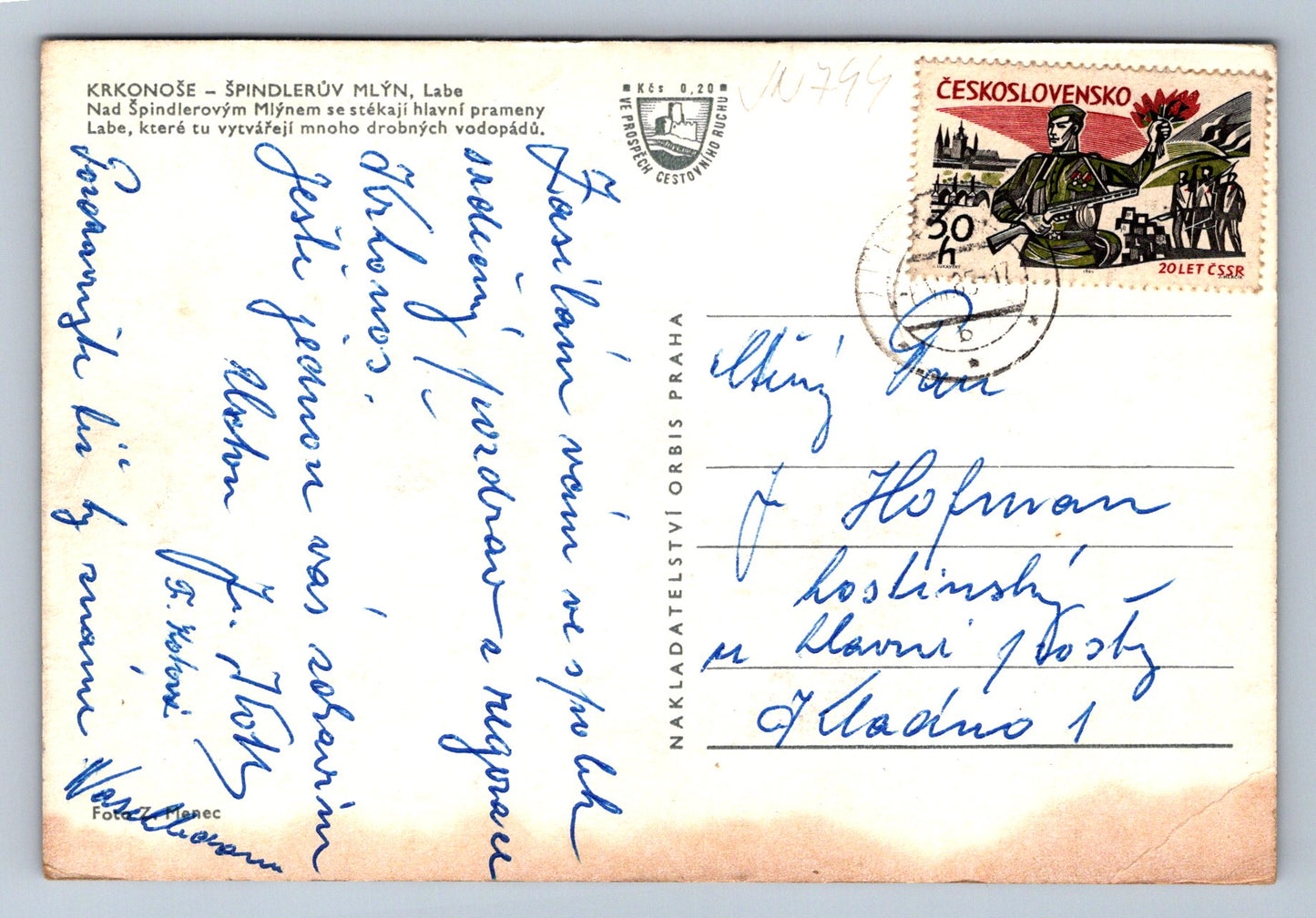 Postcard Giant Mountains - Spindleruv Mlyn (JN744)