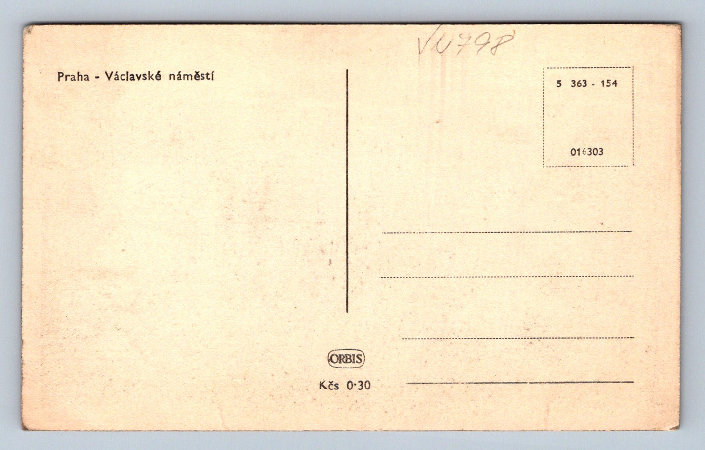 Pohlednice Praha - Václavské nám. (JN798)
