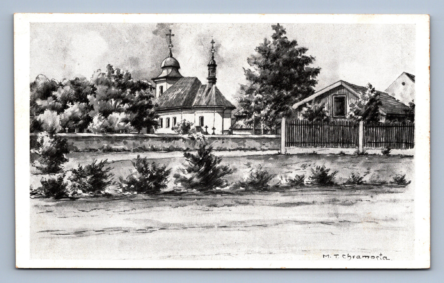 Pohlednice M.T. Chramosta: Alt - Benatek - bez textu (JN1061)