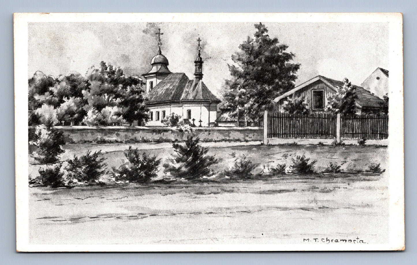 Pohlednice M.T. Chramosta: Alt - Benatek - bez textu (JN1062)