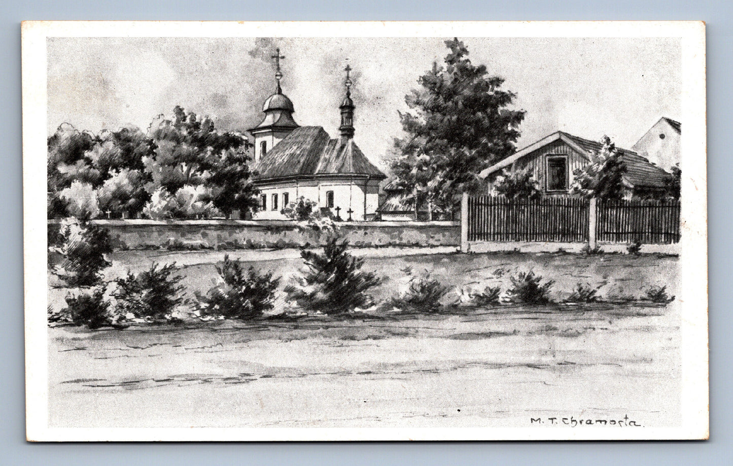Pohlednice M.T. Chramosta: Alt - Benatek - bez textu (JN1064)