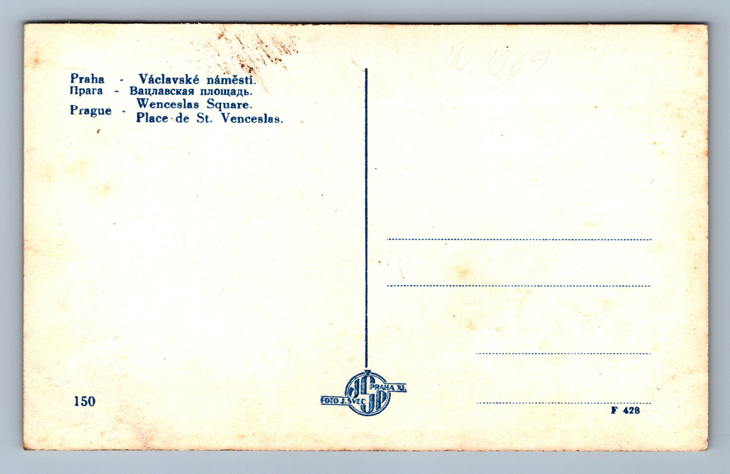 Postcard Prague - Wenceslas Square (JN1069)