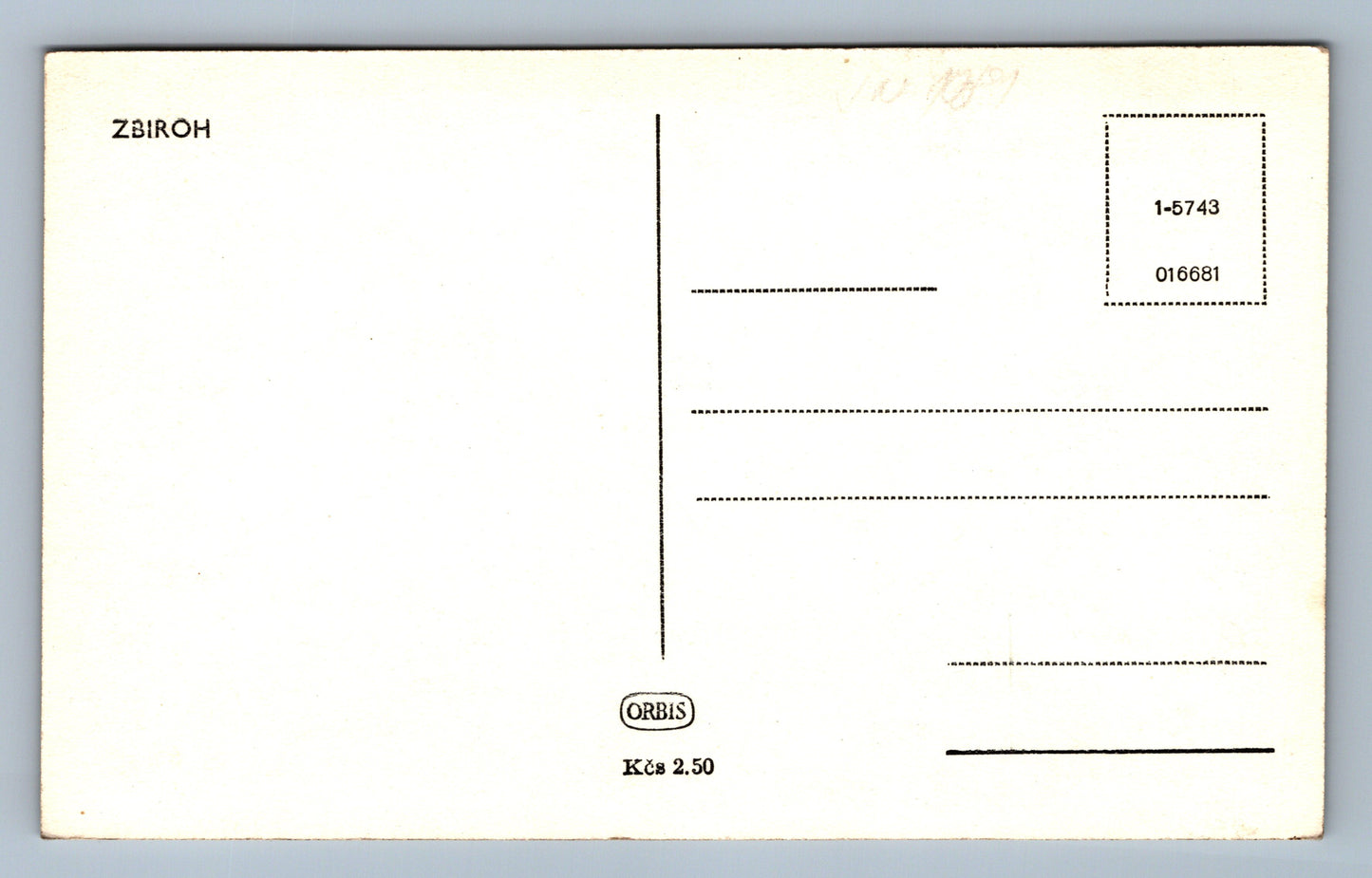 Pohlednice Zbiroh - letecký pohled (JN1081)