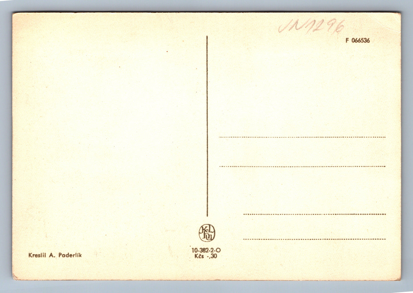 Postcard Forest drawn by Paderlik (JN1296)