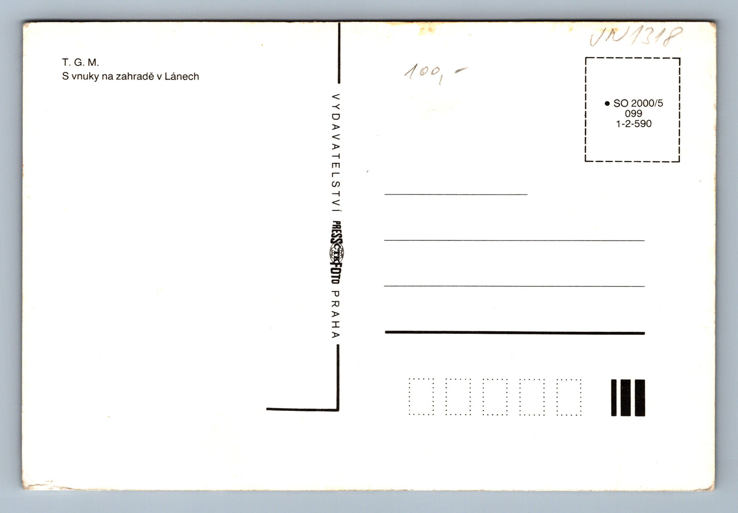 Pohlednice T.Masaryk a vnuky (JN1318)