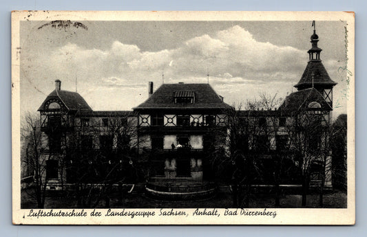 Pohlednice Luftschutzschule BAD DURRENBERG LETECKÁ ŠKOLA VOJENSKÁ (JN1