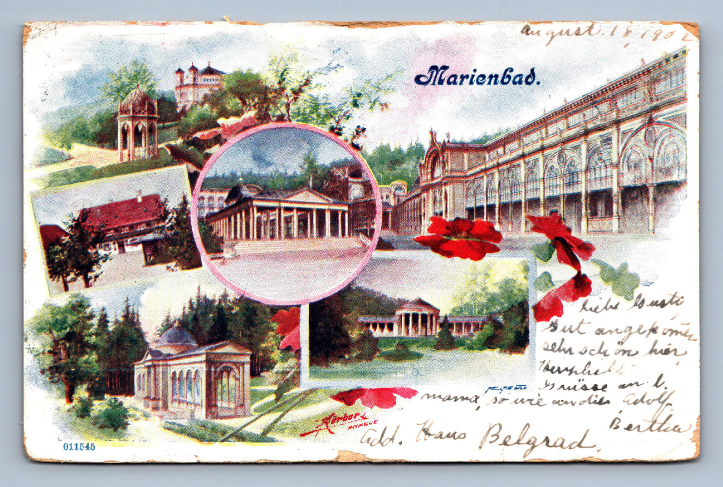 Pohlednice Marienbad marianské lázně (JN1342)