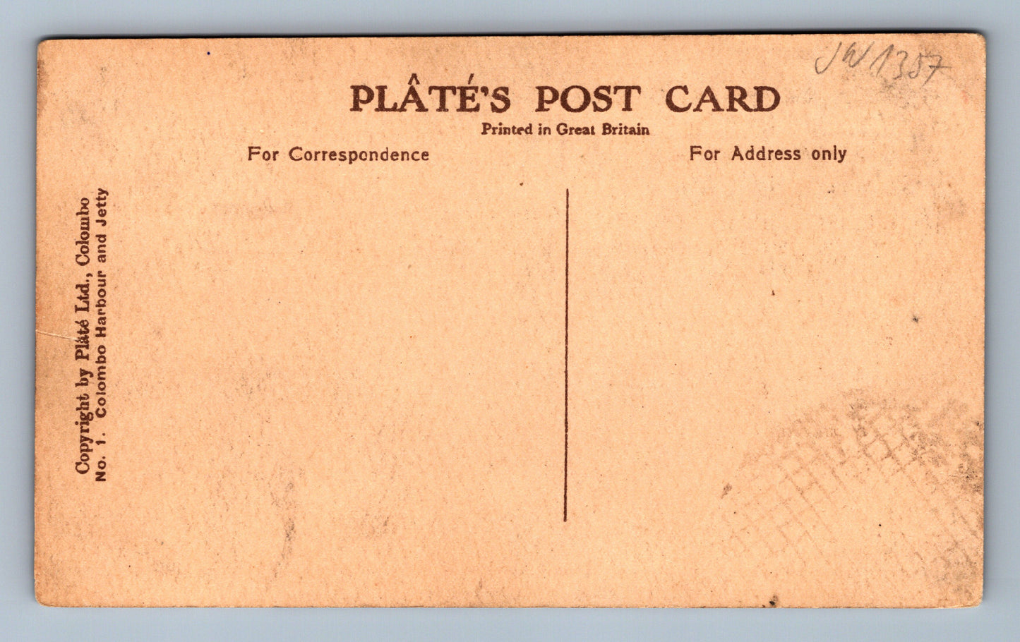 Plâté's postcard (JN1357)