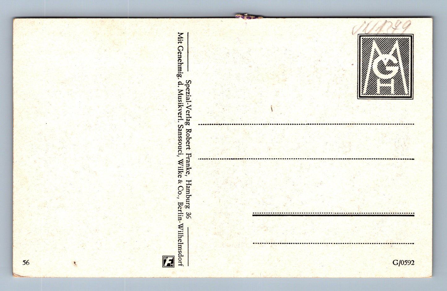 Postcard Veronika Marie VOJENSKÝ (JN1379)