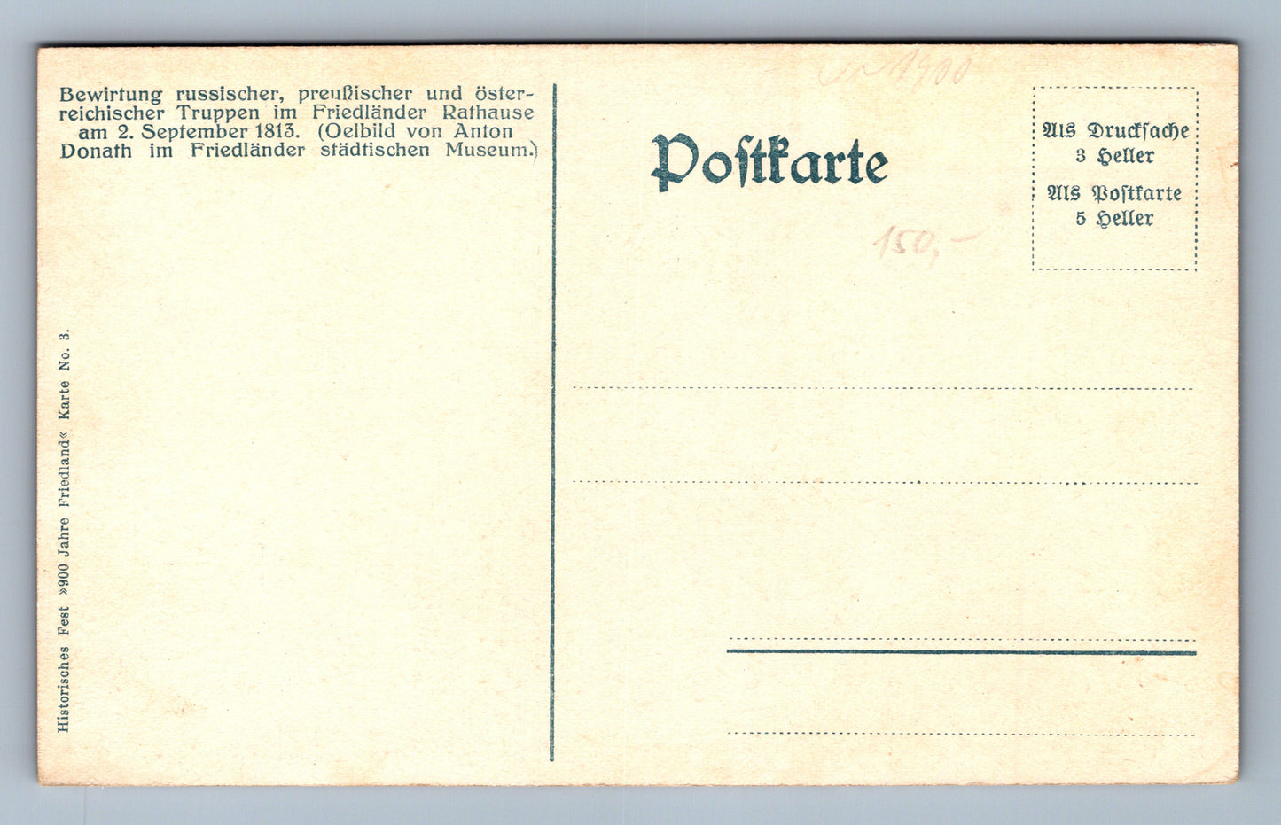 Pohlednice Vojací u stolu Bewirtung russischer VOJENSKÝ (JN1400)