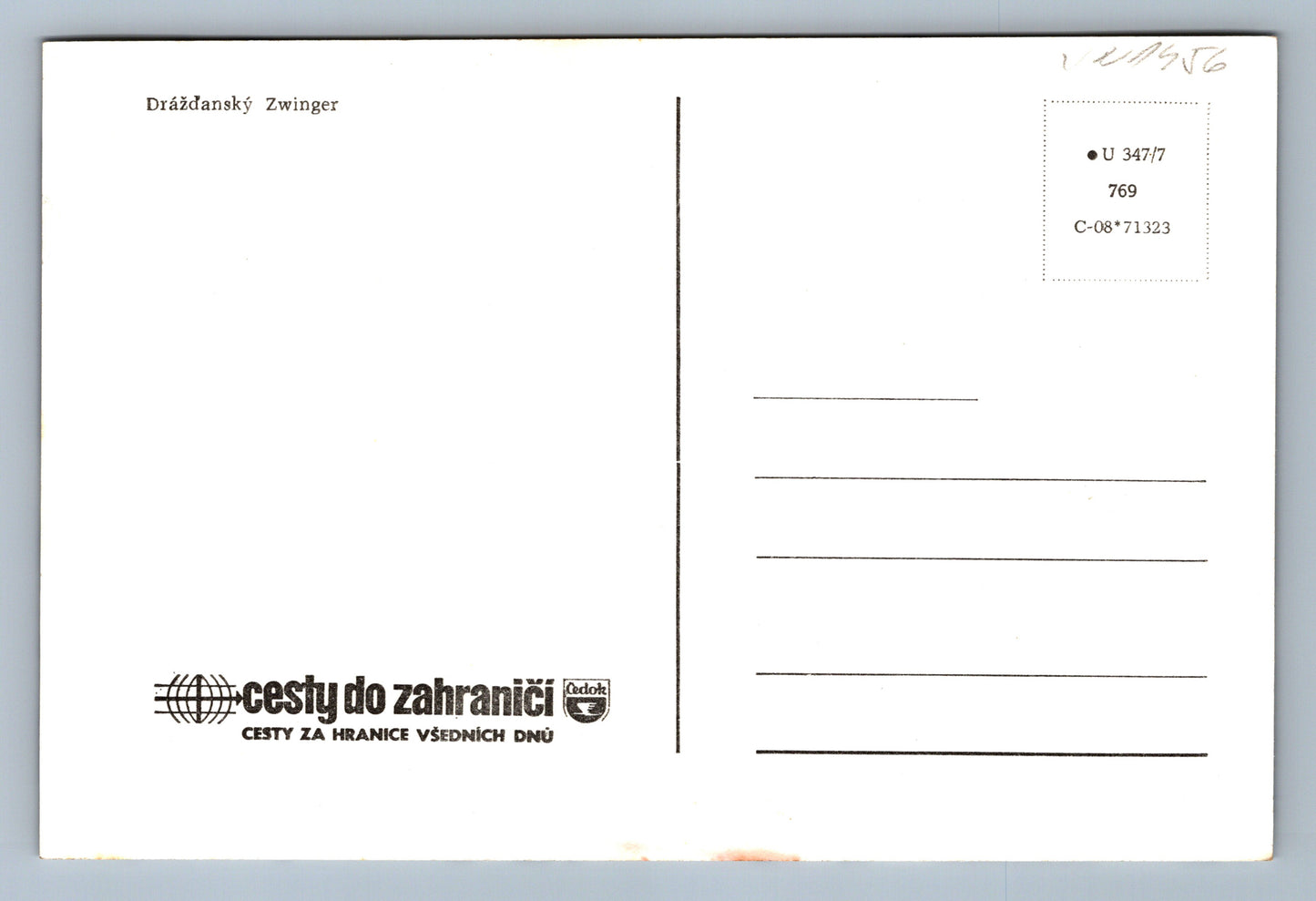 Postcard Dresden Zwinger (JN1456)