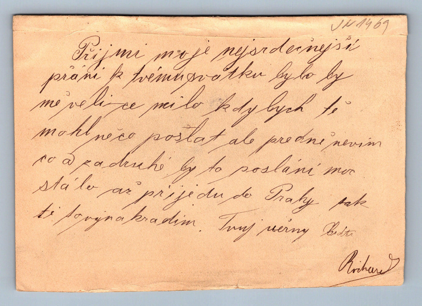 Postcard London view from lawn (JN1469)