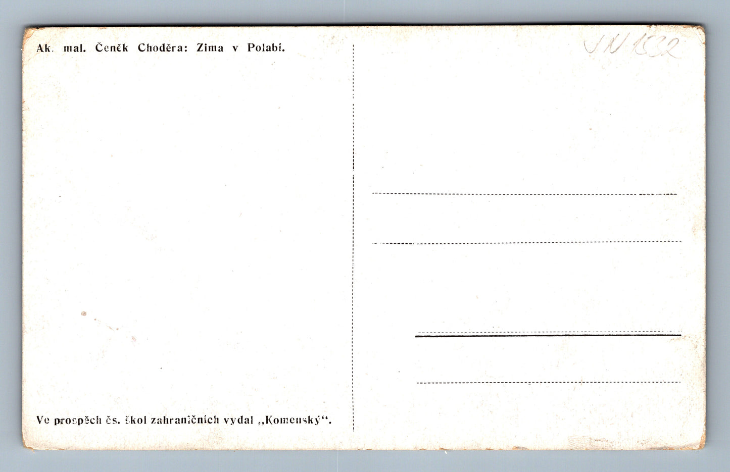 Pohlednice Ak.mal.Čeněk Choděra (JN1532)