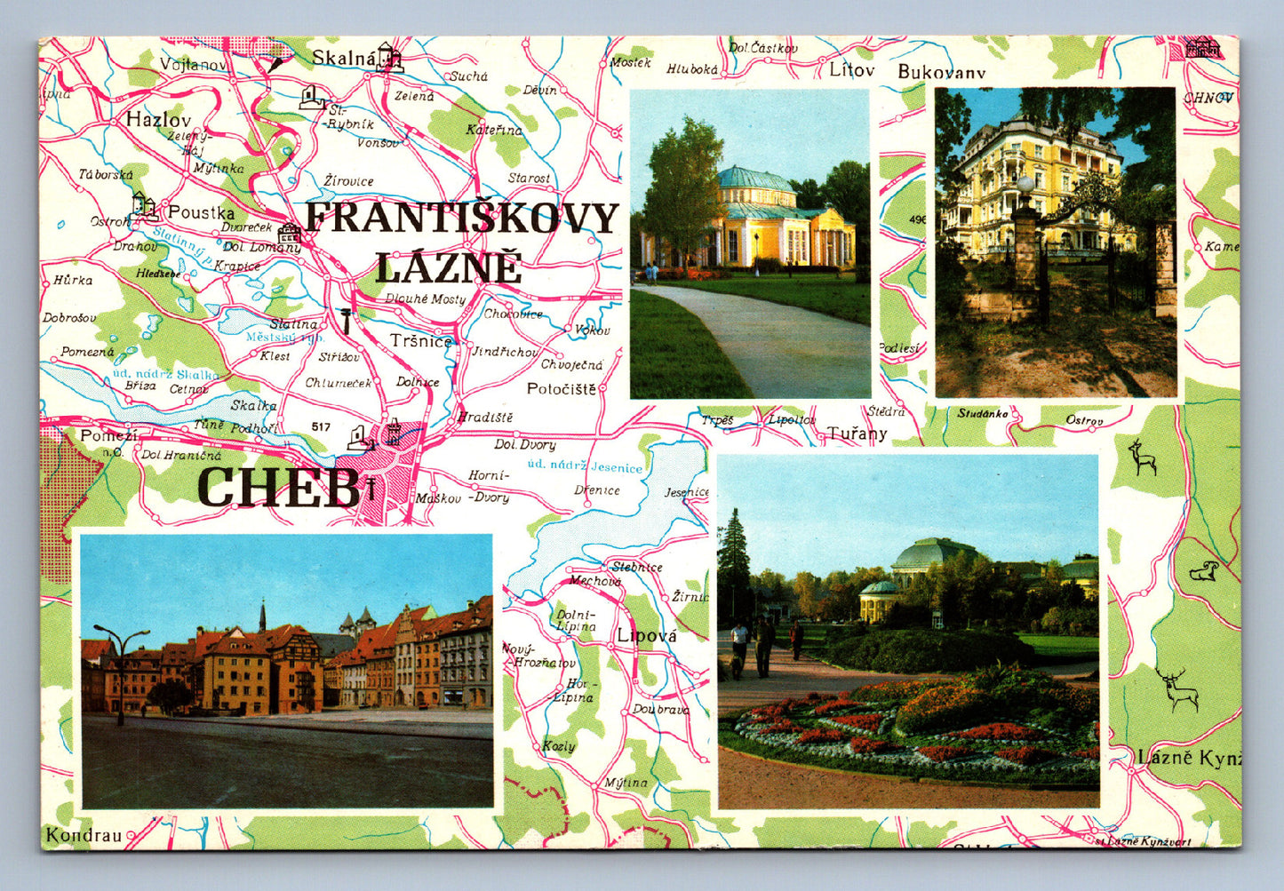 Pohlednice FRANTIŠKOVY LÁZNĚ (x17296)