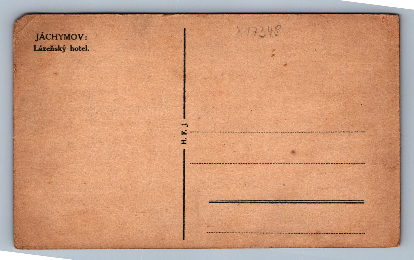 Pohlednice JÁCHYMOV - LÁZEŇSKÝ HOTEL (x17348)