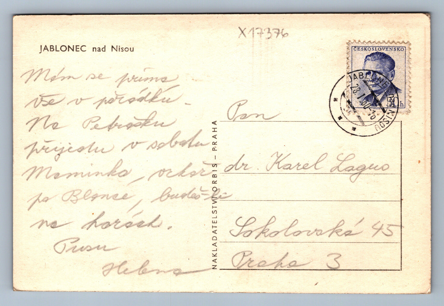 Pohlednice JABLONEC NAD NISOU (x17376)