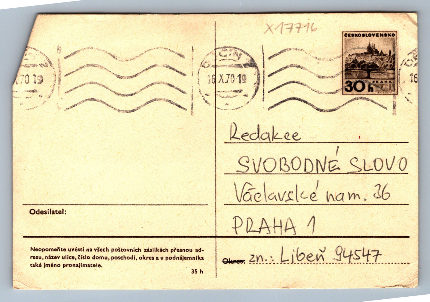 Pohlednice DOPISNICE (x17716)
