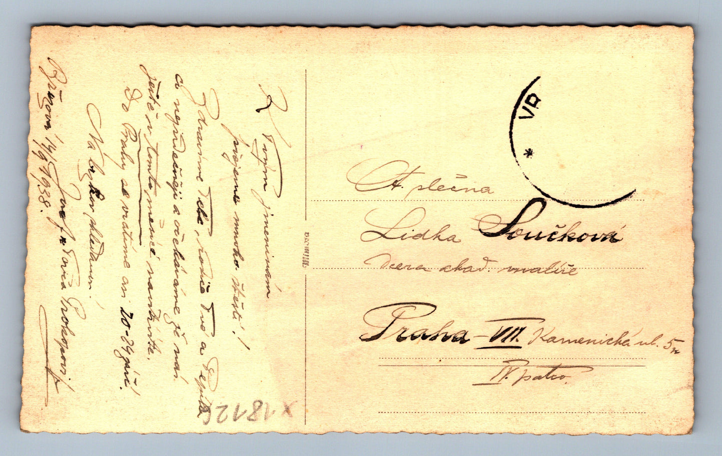 Pohlednice MUŽ S KOČKOU (x18126)