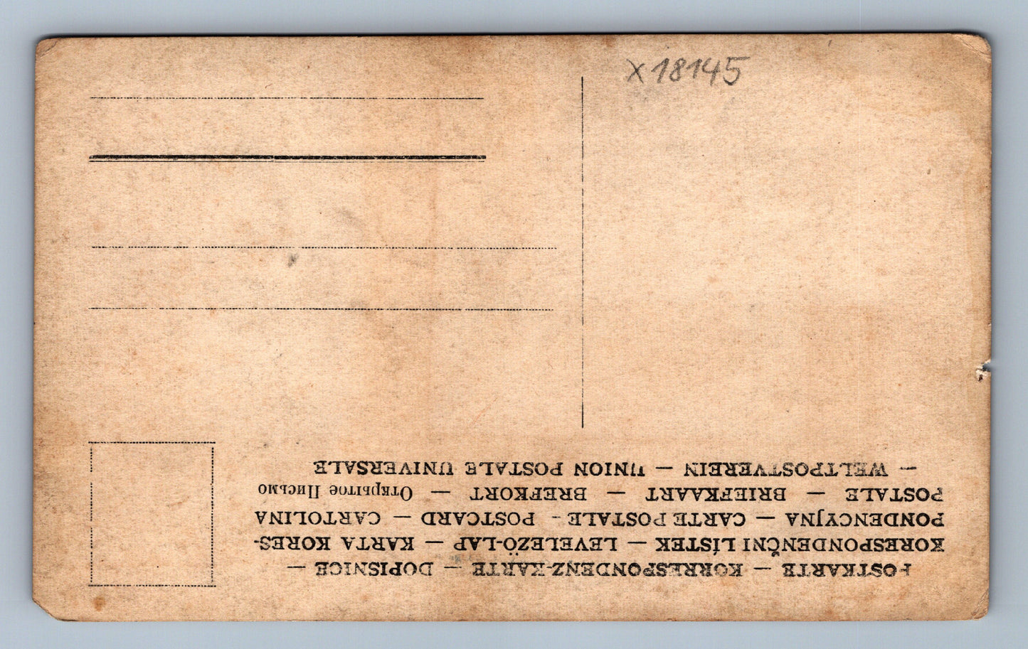 Pohlednice MUŽ V OBLEKU (x18145)