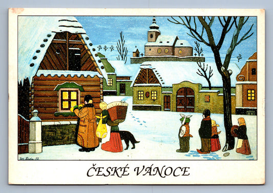 Pohlednice ČESKÉ VÁNOCE PODLE J. LADY (x18363)