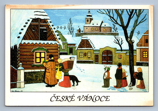 Pohlednice ČESKÉ VÁNOCE PODLE J. LADY (x18393)