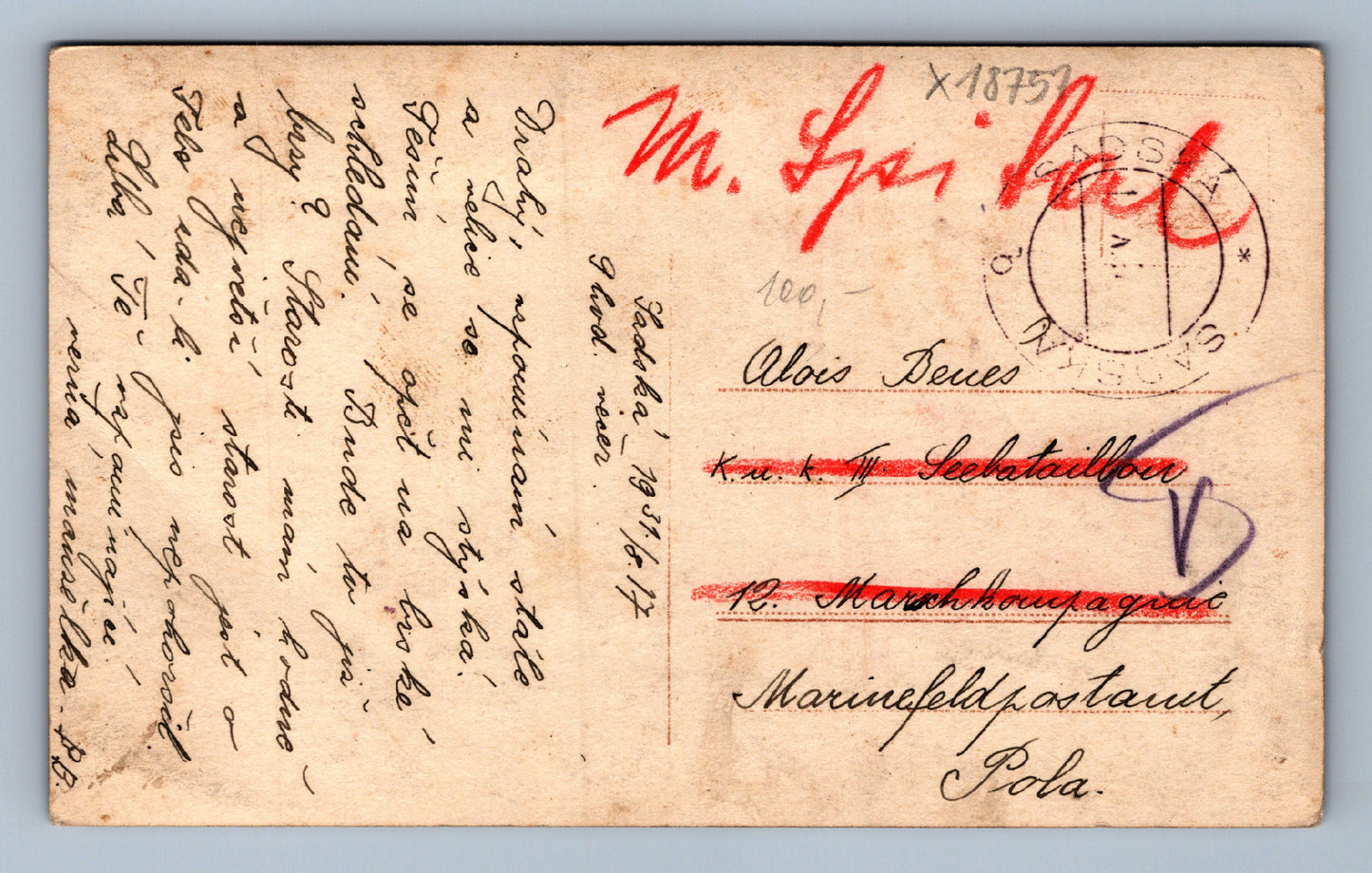 Postcard RAULCHT THE SEA (x18751)