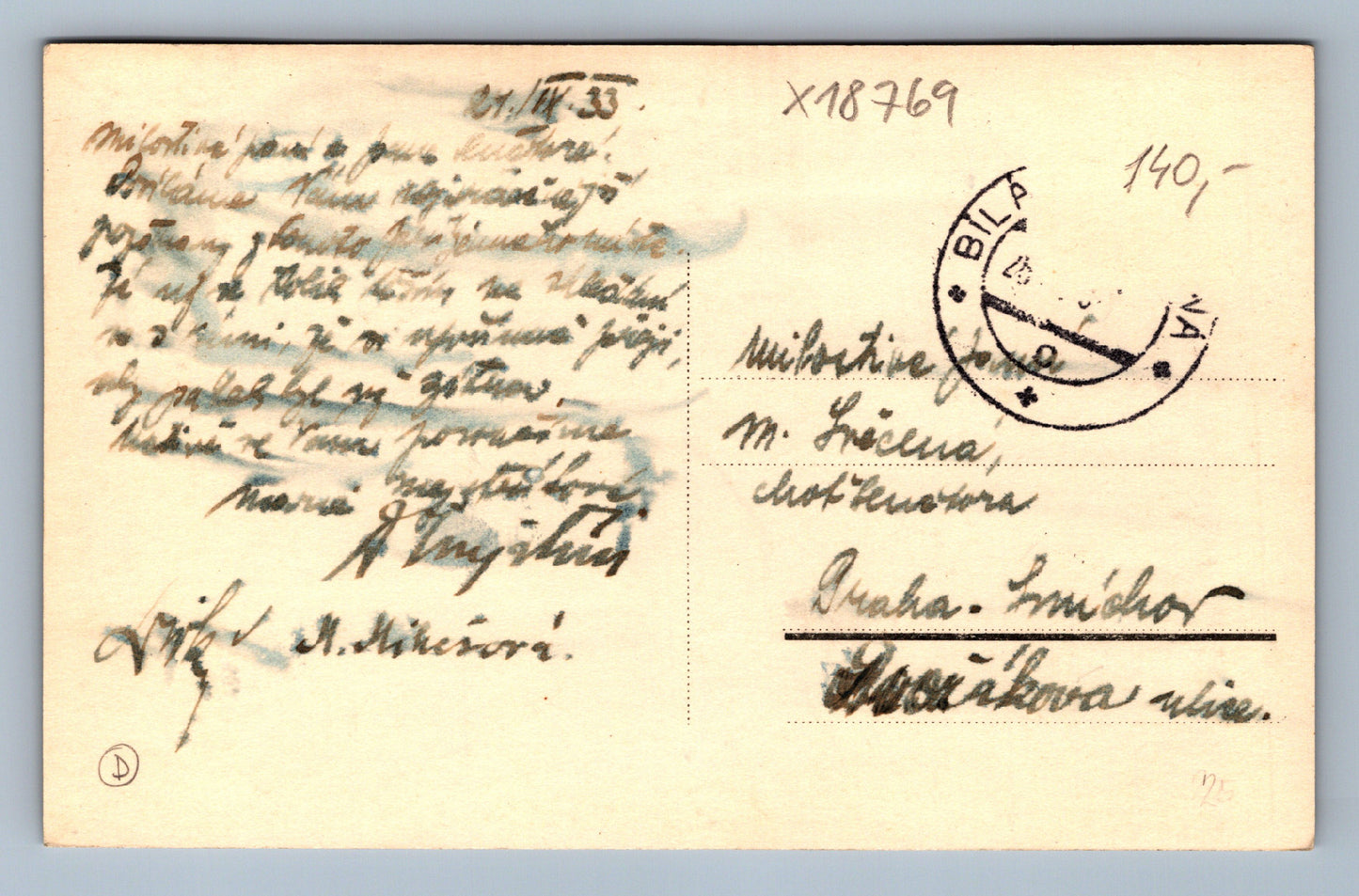 Postcard LÁZNĚ U MARIÁNSKÁ STUDÁNKY POD ZVIČINA (x18769)