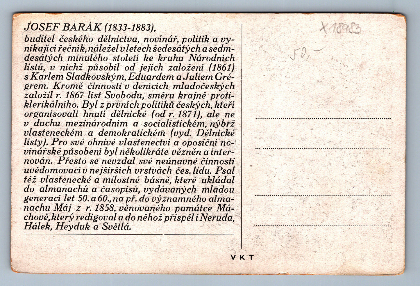Pohlednice JOSEF BARÁK (x18983)
